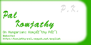 pal komjathy business card